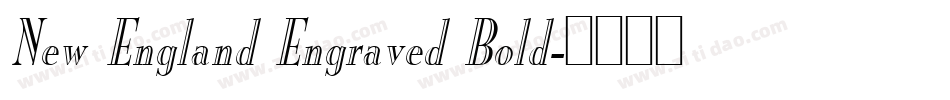 New England Engraved Bold字体转换
